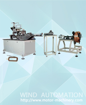 Flattened wire coil winding machine 